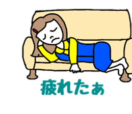 OL Yuriko's business Hen sticker #10115613