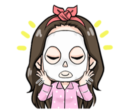 Cutie pinky Girl sticker #10117291