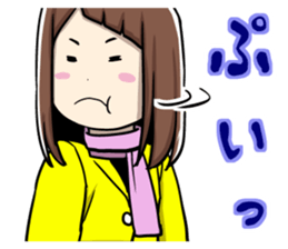 Kansai dialect girl eru's life sticker #10117959