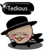 Black message 2 English version sticker #10118194