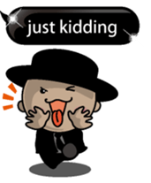 Black message 2 English version sticker #10118195