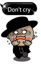 Black message 2 English version sticker #10118198