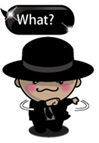 Black message 2 English version sticker #10118200