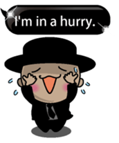 Black message 2 English version sticker #10118202