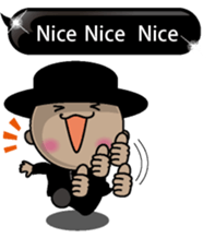 Black message 2 English version sticker #10118210