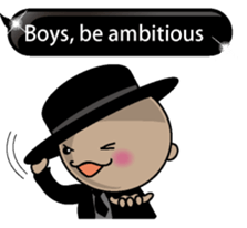 Black message 2 English version sticker #10118211