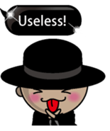 Black message 2 English version sticker #10118212