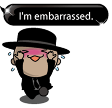 Black message 2 English version sticker #10118213