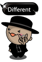 Black message 2 English version sticker #10118219