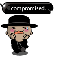 Black message 2 English version sticker #10118220