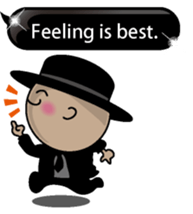 Black message 2 English version sticker #10118224