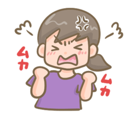 Daily life of a female minibus sticker #10119629