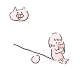 Pink cute stickers sticker #10119636