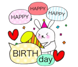 Balloons Egg Bunny sticker #10119778