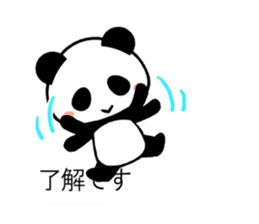 Cute panda balloon sticker #10120112