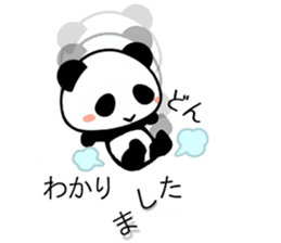 Cute panda balloon sticker #10120113