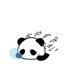 Cute panda balloon sticker #10120127