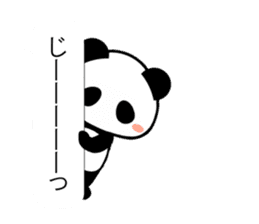 Cute panda balloon sticker #10120130