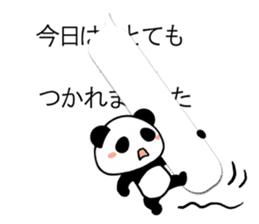 Cute panda balloon sticker #10120137