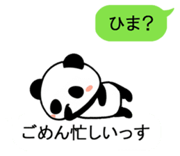 Cute panda balloon sticker #10120138