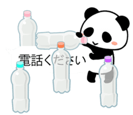 Cute panda balloon sticker #10120141