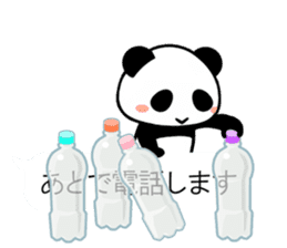 Cute panda balloon sticker #10120142