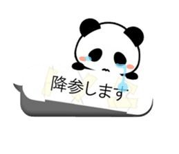 Cute panda balloon sticker #10120147