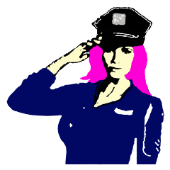 Cool policewoman's