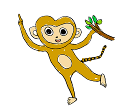 Animals friend sticker #10121084