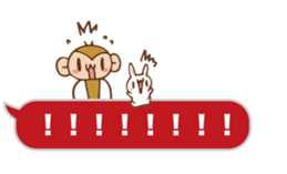 SARUO and USAMI 8 Balloonmessage ver. sticker #10121426