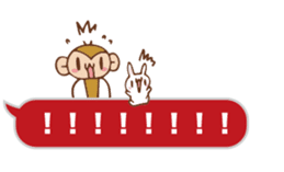 SARUO and USAMI 8 Balloonmessage ver. sticker #10121426