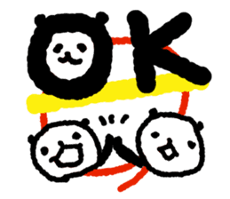 Panda which lazes sticker #10121794