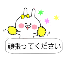 Chibi rabbit much use balloon talk sticker #10122054