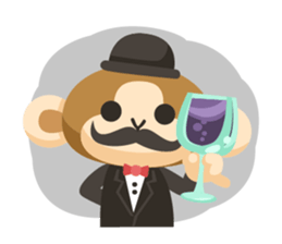 MONKING monkey sticker #10122415