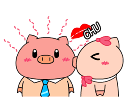 OFFICE PIG 3 : In love sticker #10122553