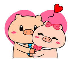 OFFICE PIG 3 : In love sticker #10122555