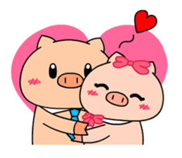 OFFICE PIG 3 : In love sticker #10122555