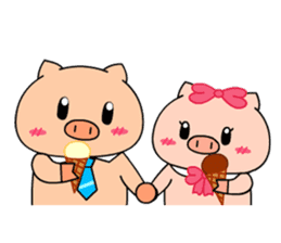 OFFICE PIG 3 : In love sticker #10122556