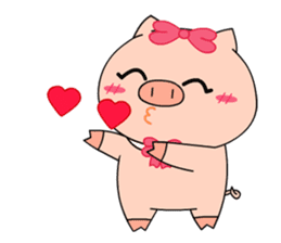 OFFICE PIG 3 : In love sticker #10122569