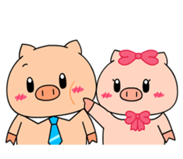 OFFICE PIG 3 : In love sticker #10122591