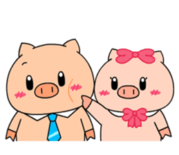 OFFICE PIG 3 : In love sticker #10122591