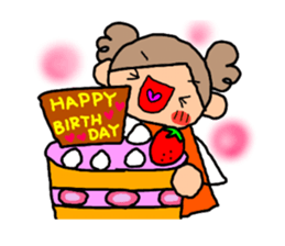 ORANGE chan and BROWN kun6 sticker #10122602