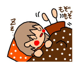 ORANGE chan and BROWN kun5 sticker #10122758