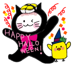 Sushi headdress Nina cat sticker #10123152
