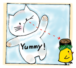 Sushi headdress Nina cat sticker #10123156