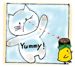 Sushi headdress Nina cat sticker #10123156