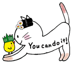 Sushi headdress Nina cat sticker #10123168