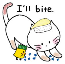 Sushi headdress Nina cat sticker #10123170