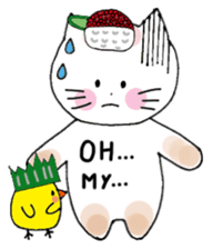 Sushi headdress Nina cat sticker #10123171