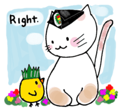 Sushi headdress Nina cat sticker #10123174